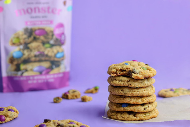 Miss Jones Baking Monster Cookie Mix - Gluten & Made With 100% Oats, Easy To Bake Desserts & Treats, Artificial Colors, 10.57 7Ounce (Pack Of 1)