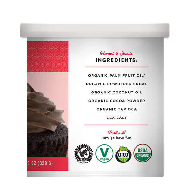 Miss Jones Baking Organic Buttercream Frosting, Perfect For Icing And Decorating, Vegan-Friendly: Rich Fudge Chocolate (Pack Of 3)