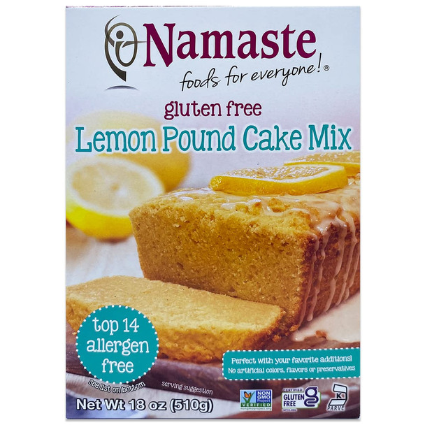 Namaste Foods Gluten Lemon Poundcake Mix, 18 Oz