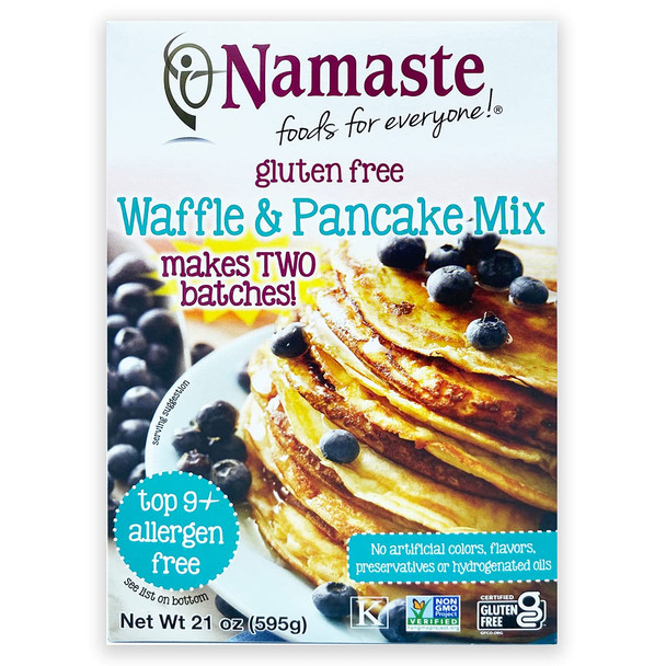 Namaste Foods Gluten Waffle & Pancake Mix, 21 Oz (Pack Of 6)