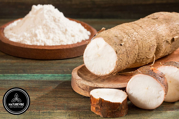 Naturevibe Botanicals Cassava Flour, 5Lb Used For Cooking Slightly Nutty Earthy Taste (80 Ounces) [Packaging May Vary]