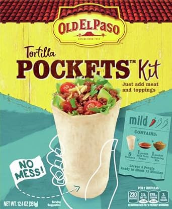 Old El Paso Tortilla Pockets Dinner Kit, 12.4 Oz