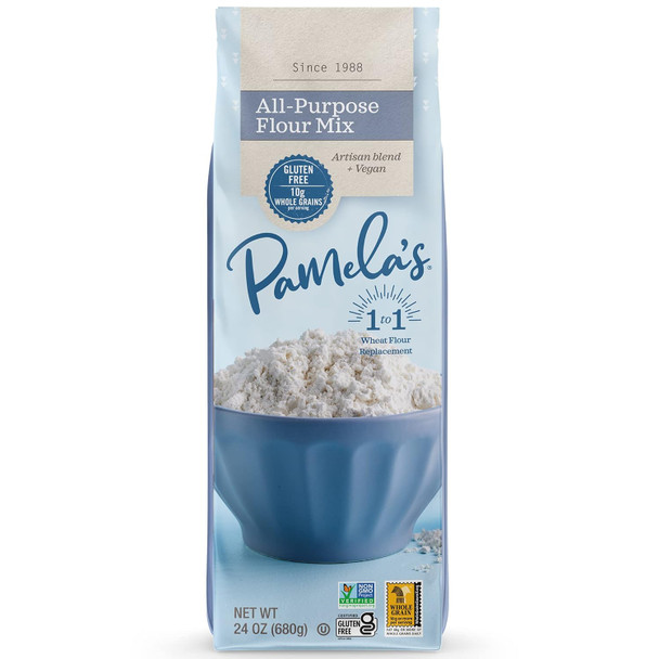 Pamela'S Products Gluten All Purpose Artisan Flour Blend, 24 Ounce , 6 Count
