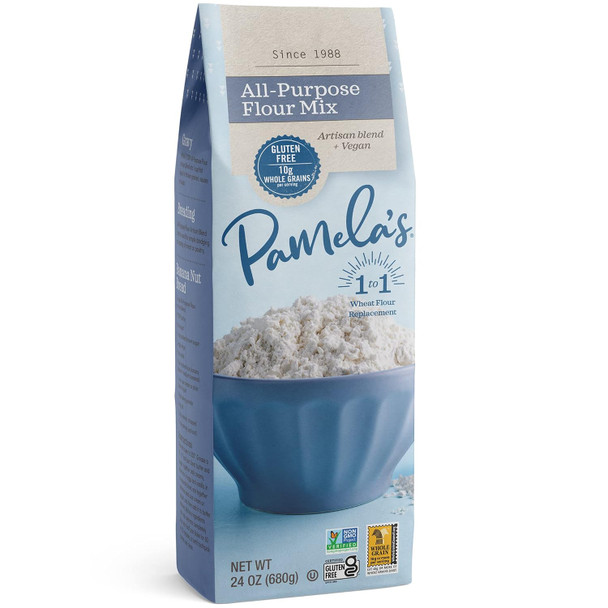 Pamela'S Products Gluten All Purpose Artisan Flour Blend, 24 Ounce , 6 Count