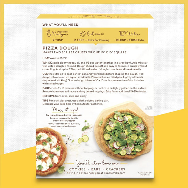 Simple Mills Almond Flour Baking Mix Variety Pack (Pancake & Waffle, Pizza Dough, Vanilla Muffin & Cake) - Gluten , Plant Based (Pack Of 3)