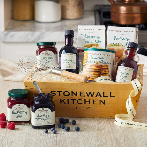 Stoall Kitchen Berry Breakfast Basket (9 Piece Wood Box Set)