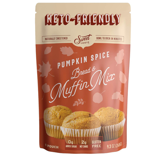 Sweet Logic Keto Baking Mix Delicious Keto Baked Goods With Just 1-2G Net Carbs Per Serving Gluten , Naturally Sweetened Low Carb, Diabetic Friendly (Pumpkin Spice) Sweet Logic Keto Baking Mix Delicious Keto Baked Goods With Just 1-2G Net Carbs Per Serving Gluten , Naturally Sweetened Low Carb, Diabetic Friendly (Pumpkin Spice)