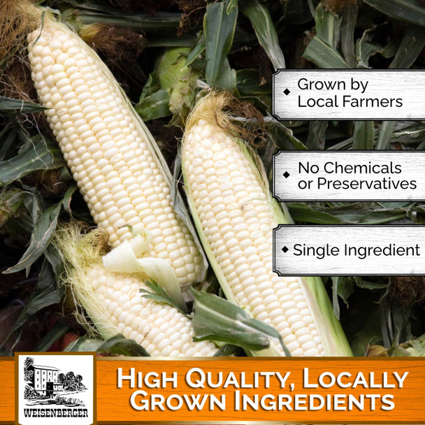 Weisenberger Corn Meal - Stone Ground Corn Meal For Baking - Fine Ground Corn Meal For Corn Bread, Fish Batter, And More - Bolted White Stone Ground Cornmeal - From Non Gmo White Corn - 2 Lb