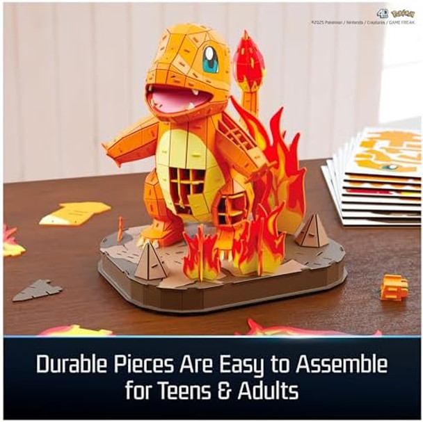 4D Build Pokémon Charmander 3D Model Kit Pokémon Figure Kanto First Partner Collection Desk Décor 241 Pieces For Ages 12 & Up 4D Build Pokémon Charmander 3D Model Kit Pokémon Figure Kanto First Partner Collection Desk Décor 241 Pieces For Ages 12 & Up