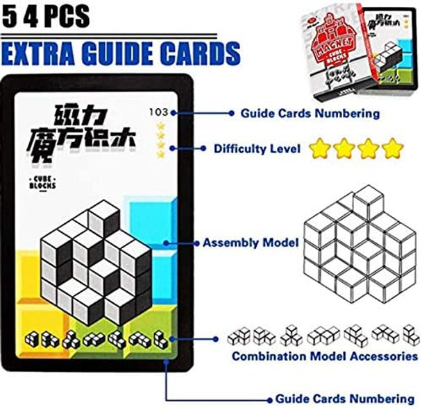 Actoper Magnet Toys Building Blocks Magic Magnet 3D Puzzle Cubes Stress Relief For Adults Set Of 7 Multi Shapes Magnet Blocks With 54 Guide Cards (Transparent) Actoper Magnet Toys Building Blocks Magic Magnet 3D Puzzle Cubes Stress Relief For Adults Set Of 7 Multi Shapes Magnet Blocks With 54 Guide Cards (Transparent)