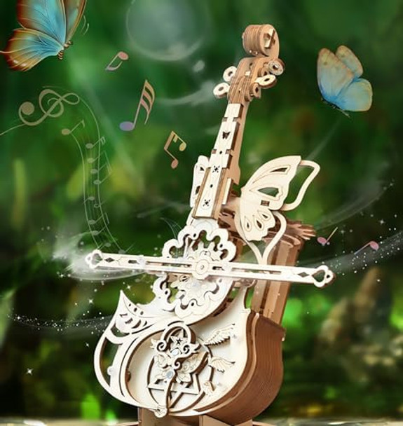 Ahyuan 3D Wooden Brain Teaser Puzzle For Teens Wooden Music Boxes Cello Model Kits For Adults Diy Building Wood Crafts Mechanical Puzzle Building Kits For Kids Age 8+Years Old Ahyuan 3D Wooden Brain Teaser Puzzle For Teens Wooden Music Boxes Cello Model Kits For Adults Diy Building Wood Crafts Mechanical Puzzle Building Kits For Kids Age 8+Years Old