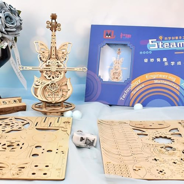 Ahyuan 3D Wooden Brain Teaser Puzzle For Teens Wooden Music Boxes Cello Model Kits For Adults Diy Building Wood Crafts Mechanical Puzzle Building Kits For Kids Age 8+Years Old Ahyuan 3D Wooden Brain Teaser Puzzle For Teens Wooden Music Boxes Cello Model Kits For Adults Diy Building Wood Crafts Mechanical Puzzle Building Kits For Kids Age 8+Years Old