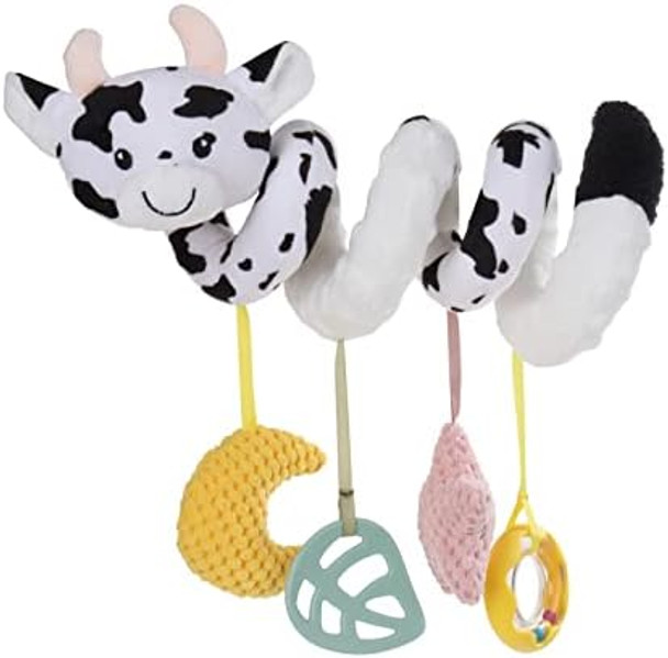 Apricot Lamb Baby Spiral Car Seat & Stroller Activity Toy Features Plush Cow Character Hanging Rattles Toys Gentle Rattle Sound & Soft Teether 8-26 Inches Apricot Lamb Baby Spiral Car Seat & Stroller Activity Toy Features Plush Cow Character Hanging Rattles Toys Gentle Rattle Sound & Soft Teether 8-26 Inches