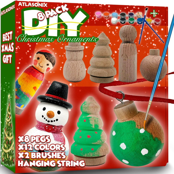 Atlasonix Wood Building Kits For Kids 3D Wooden Puzzles For Kids Dinosaur Building Kit Christmas Ornaments Diy Kit - 3D Wooden Christmas Tree Decoration Craft Set For Kid Atlasonix Wood Building Kits For Kids 3D Wooden Puzzles For Kids Dinosaur Building Kit Christmas Ornaments Diy Kit - 3D Wooden Christmas Tree Decoration Craft Set For Kid