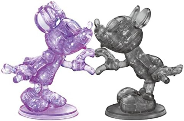 Bepuzzled Disney Minnie And Mickey Mouse Heart Deluxe Original 3D Crystal Puzzle From Bepuzzled 3D Crystal Puzzles And Brainteasers For Puzzlers And Collectors Ages 12 And Up