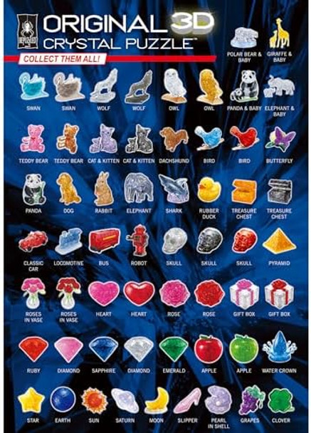 Bepuzzled Carousel Deluxe Original 3D Crystal Puzzle Perfect For Puzzlers Ages 12 And Up Challenging To Complete And Beautiful To Display Collect Them All