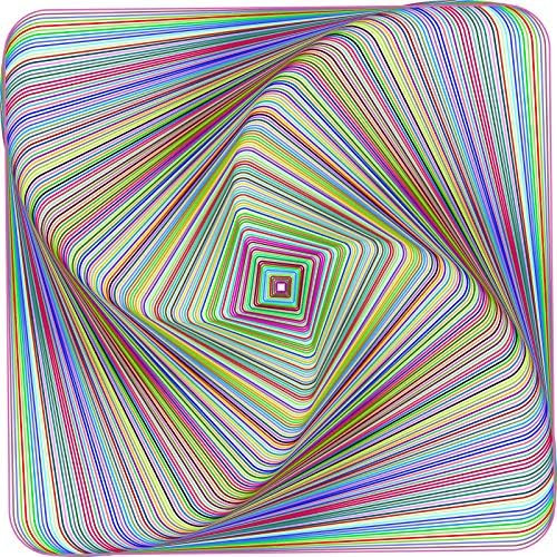 Bgraamienspuzzle-Twisted 3D Colorful Squares-1000 Pieces Square Puzzle Color Challenge Jigsaw Puzzles For Adults And Kids