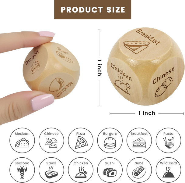 Bilywey 3Pcs Left Right Center Game Dice 1 Inch Beech Wood Dices With Drawstring Bag (3 Pcs) Bilywey 3Pcs Left Right Center Game Dice 1 Inch Beech Wood Dices With Drawstring Bag (3 Pcs)