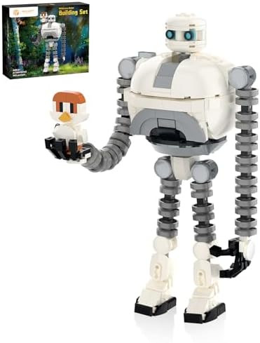 Buildify Wildarness Robot Roz & Brightbill Building Set For Boys 8-14 Wild Adventure Cartoon Robot Action Figure Model Toy Movie Fans Creative Collection s For Christmas Birthday Children'S Day 365 Pcs