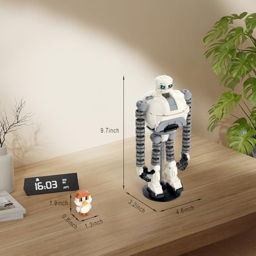 Buildify Wildarness Robot Roz & Brightbill Building Set For Boys 8-14 Wild Adventure Cartoon Robot Action Figure Model Toy Movie Fans Creative Collection s For Christmas Birthday Children'S Day 365 Pcs