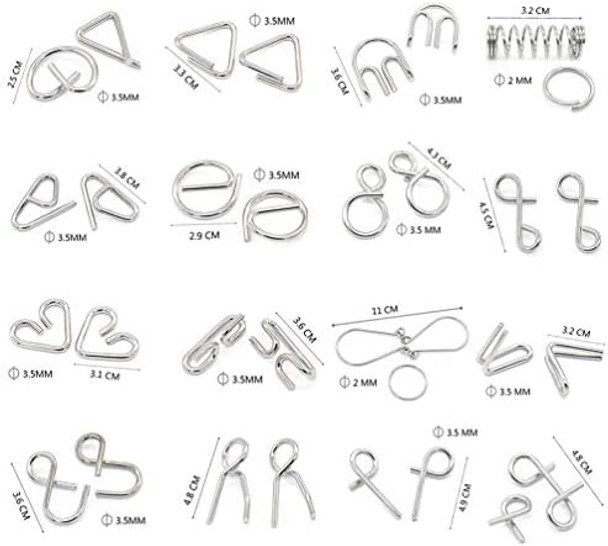 Buootooy Brain Teaser Puzzle 20Pcs Unlock Interlock Game Iq Test Wooden Toy 3D Unlock Interlock Puzzle Magic Ball Brain Teaser Toy Puzzles For Adults Buootooy Brain Teaser Puzzle 20Pcs Unlock Interlock Game Iq Test Wooden Toy 3D Unlock Interlock Puzzle Magic Ball Brain Teaser Toy Puzzles For Adults