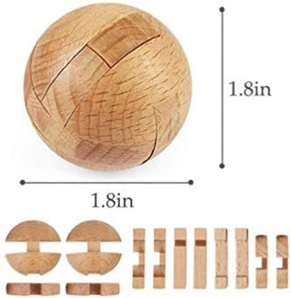 Buootooy Brain Teaser Puzzle 20Pcs Unlock Interlock Game Iq Test Wooden Toy 3D Unlock Interlock Puzzle Magic Ball Brain Teaser Toy Puzzles For Adults Buootooy Brain Teaser Puzzle 20Pcs Unlock Interlock Game Iq Test Wooden Toy 3D Unlock Interlock Puzzle Magic Ball Brain Teaser Toy Puzzles For Adults