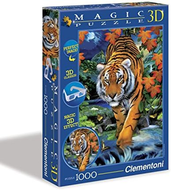 Clementoni On The Prowl 1000 Piece Magic 3D Jigsaw Puzzle Clementoni On The Prowl 1000 Piece Magic 3D Jigsaw Puzzle