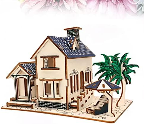 Coheali Wooden Puzzles 2Pcs Three Shape Beach Dimensional Board Entertainment Puzzle For Wooden House