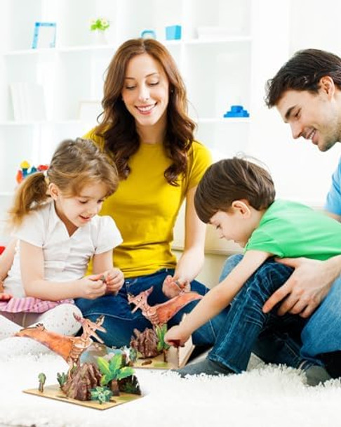 Coophit 3D Wooden Dinosaur Puzzles For Adults And Kids - Stem Model Dinosaur Kits Diy 3D Wooden Puzzle Crafts - s For Kids And Adults Teens Boys Girls(Dinosaur-2) Coophit 3D Wooden Dinosaur Puzzles For Adults And Kids - Stem Model Dinosaur Kits Diy 3D Wooden Puzzle Crafts - s For Kids And Adults Teens Boys Girls(Dinosaur-2)