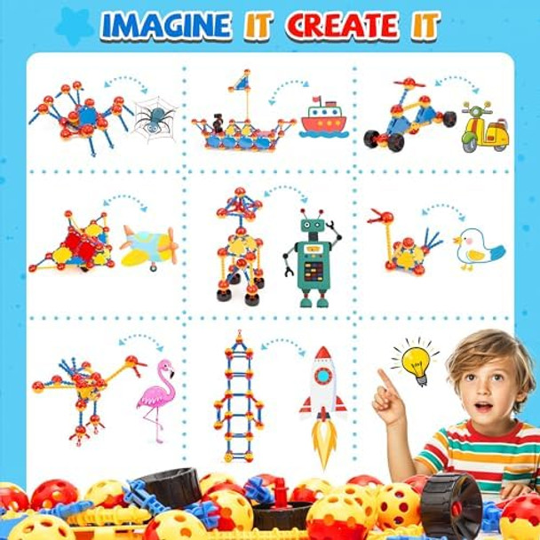 Cossy198 Pcs Stem Building Toys For Kids Construction Building Blocks Educational Toys For 3-5 4-8 5-7 6-8 Year Old Creative Games Engineering Stem Kits Cossy198 Pcs Stem Building Toys For Kids Construction Building Blocks Educational Toys For 3-5 4-8 5-7 6-8 Year Old Creative Games Engineering Stem Kits