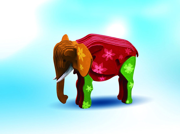 Creative Kids Trutru Elephant European 3D Puzzle Diy Craft Kit Arts And Crafts Model Kit
