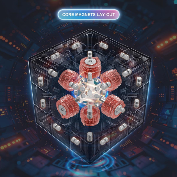 Cuberspeed Yj Mgc 3X3 Beta 3X3 Speed Cube 8 Magnet Ball Core Uv Coated Maglev Cube