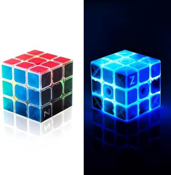 Cuberspeed Light Up Fluorescent Speed Cube 3X3 Glow In Dark Luminous Magic Cube Puzzle Toy Brain Teasers Iq Puzzles Game Toys Cuberspeed Light Up Fluorescent Speed Cube 3X3 Glow In Dark Luminous Magic Cube Puzzle Toy Brain Teasers Iq Puzzles Game Toys
