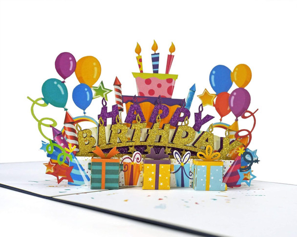 Eta 3D Happy Birthday Pop Up Cards 3D Boxes Balloons and Birthday Cake Pop Up Card for Your Friends Lovers Kids Boys Girls Wife Mom and Family on Birthday Blue B22
B09QJ796F6