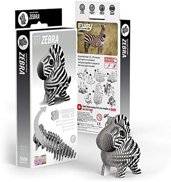 Eugy Zebra 3D Puzzle 26 Piece Eco-Friendly Educational Toy Puzzles for Boys Girls & Kids Ages 6+
B08GP2D5M9