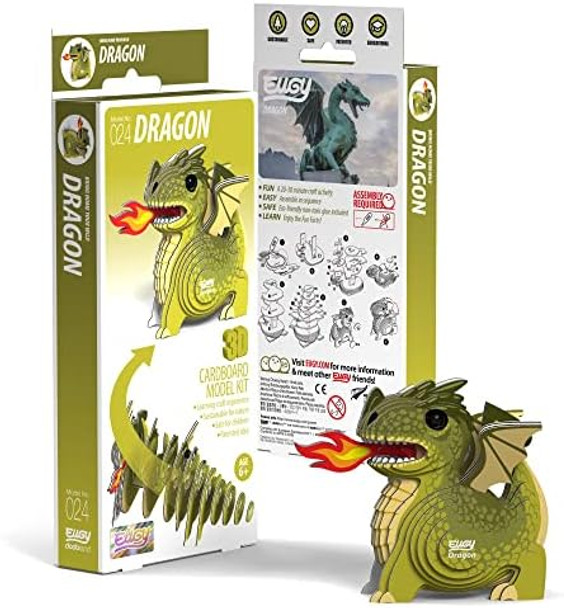 Eugy Dragon 3D Puzzle 26 Piece Eco-Friendly Educational Toy Puzzles for Boys Girls & Kids Ages 6+
B08GPJCP7G