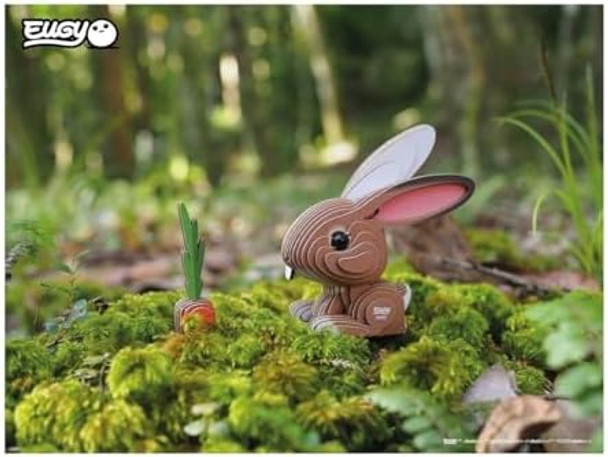 Eugy Rabbit 3D Puzzle 39 Piece Eco-Friendly Educational Toy Puzzles for Boys Girls & Kids Ages 6+
B08NY1P79G
