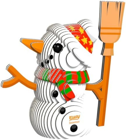 Eugy Snowman 3D Puzzle 28 Piece Eco-Friendly Educational Toy Puzzles for Boys Girls & Kids Ages 6+
B09BZ5YN7K