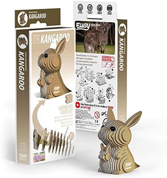 Eugy Kangaroo 3D Puzzle 26 Piece Eco-Friendly Educational Toy Puzzles for Boys Girls & Kids Ages 6+
B08GP8JVTX