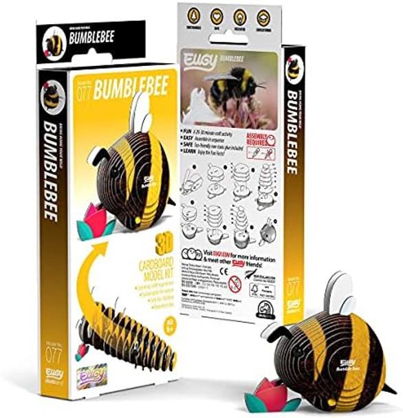 Eugy Bumblebee 3D Puzzle 24 Piece Eco-Friendly Educational Toy Puzzles for Boys Girls & Kids Ages 6+
B09BYVN124