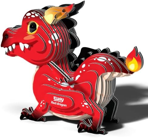 Eugy Red Dragon 3D Puzzle 24 Piece Eco-Friendly Educational Toy Puzzles for Boys Girls & Kids Ages 6+
B0B73T88HL