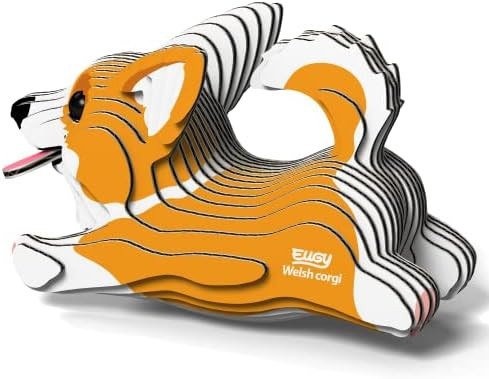 Eugy Welsh Corgi 3D Puzzle 27 Piece Eco-Friendly Educational Toy Puzzles for Boys Girls & Kids Ages 6+
B09RQQFH7G