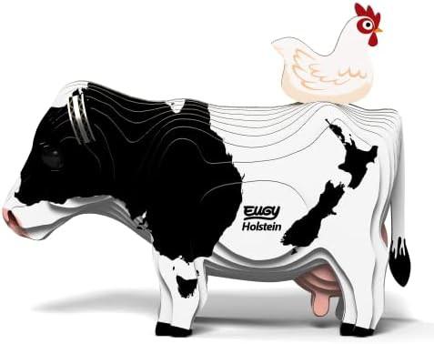 Eugy Holstein Cow 3D Puzzle 23 Piece Eco-Friendly Educational Toy Puzzles for Boys Girls & Kids Ages 6+
B09RQQF6JY