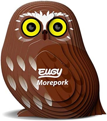 Eugy Morepork Owl 3D Puzzle - Educational Toy Puzzles for Boys Girls & Kids Ages 6+
B08GNRR23M