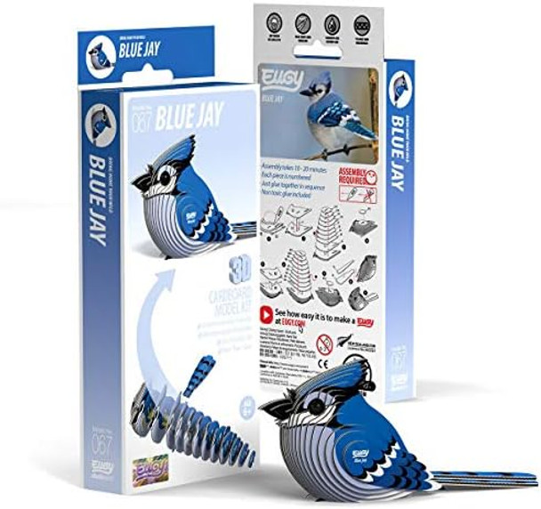 Eugy Blue Jay 3D Puzzle 26 Piece Eco-Friendly Educational Toy Puzzles for Boys Girls & Kids Ages 6+
B08LKMJXF3