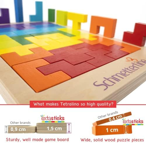 Extasticks Wooden Puzzle Montessori Toy Boost The Intelligence and Logic of Your Kid 3D Blocks STEM Game Educational for Kids 2 Boards & Spare Parts incl. (88 PCS)
B08SJ8J6TJ