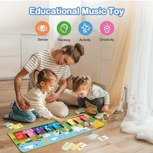 Foki Floor Piano Mat for Toddlers Baby Kid Sensory Educational Dancing Keyboard Carpet Animal Sounds Blanket Touch Playmat Musical Mats Birthday Toddler Toys for 1 2 3 4 5 Year Old Boy Girl s
B0BGJFB1C5