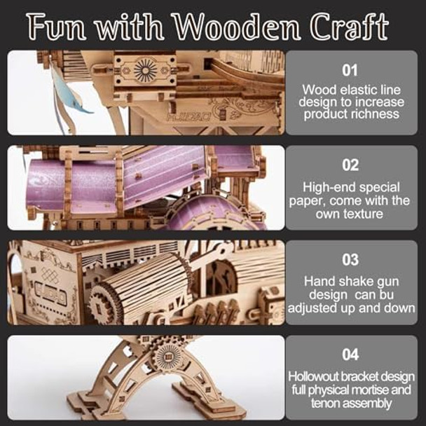 Foyucool 3D Wooden Puzzle for Adults DIY Creative Spacecraft Design Model Kit Creative Assembly Model Building Kits to Build for Adults and Teens DIY Assembly Puzzle Toy for Christmas Day
B0F9K63G2G