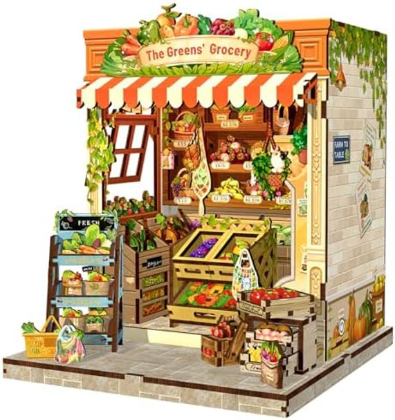 Fsolis Book Nook Kit - DIY Miniature House Kit for Adults Mini Scene House Tiny 3D Puzzles Bookshelf Diorama Decor s for Women Teenagers Book Lovers (The Greens’ Grocery)
B0FHQ5ZL1G