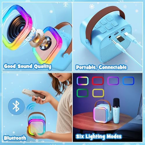 Golray Toys for Girls Kids Karaoke Microphone & Princess Dress Up Set Cape & Wand Christmas Birthday Toy for Little Girl Toddler Age 3 4 5 6 7 8-12 Year Old Daughter Niece Granddaughter
B0F24G2TJ1